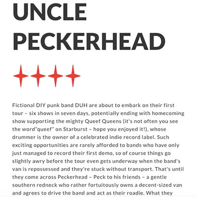 UNCLE PECKERHEAD REVIEW